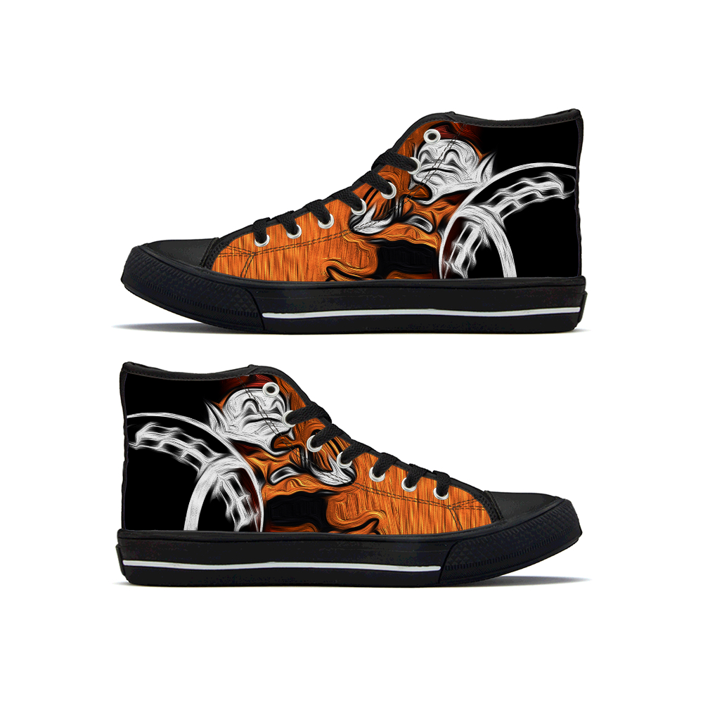 Men's Cleveland Browns High Top Canvas Sneakers 002